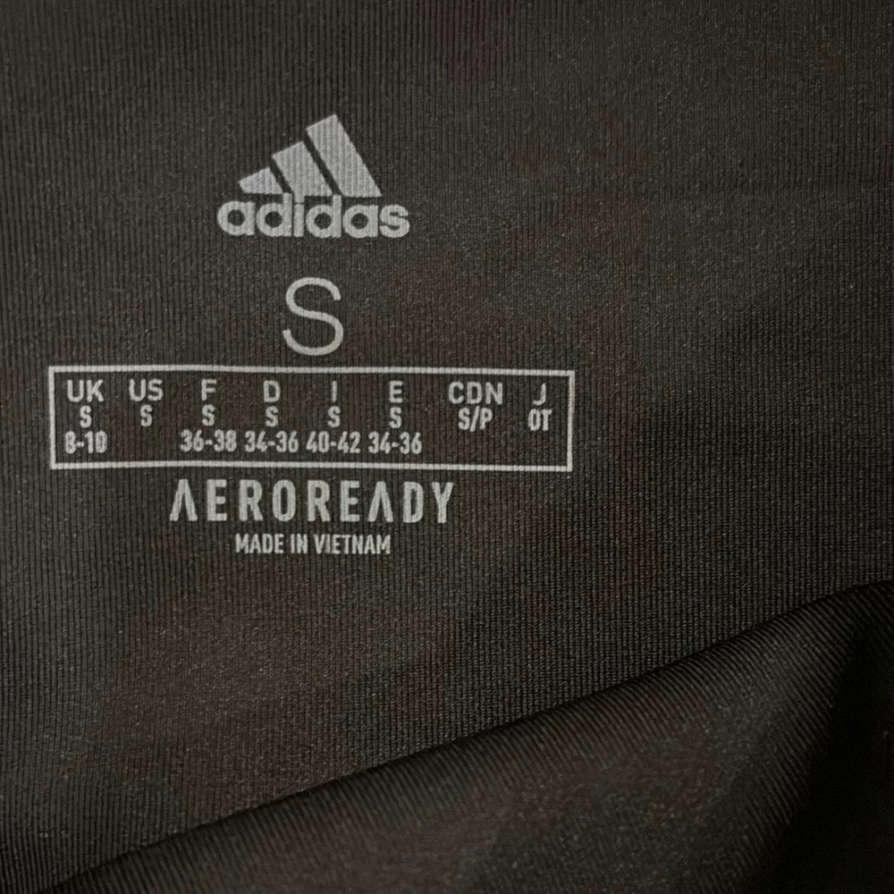 Adidas Kids Black Leggings size Small - Picture 2 of 8